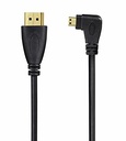 Cable micro HDMI a HDMI izquierdo