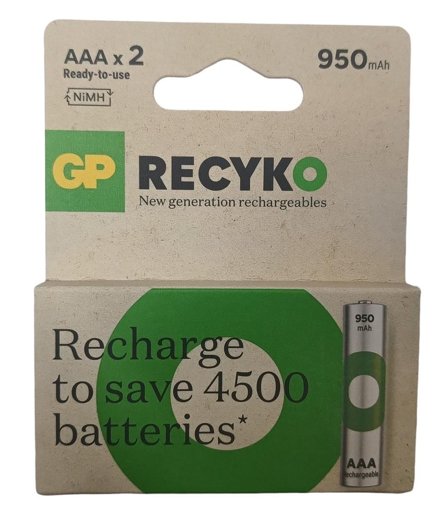 Batería AAAx2 recargable 1.2V