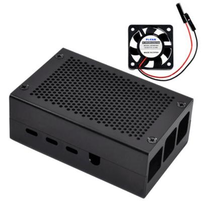 Caja metálica para Raspberry Pi 4 con disipadores