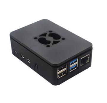 Caja plástica para Raspberry Pi 4 con ventilador