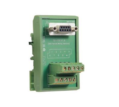 Tarjeta con borneras salida para PLC o Raspberry. Para riel DIN DB9F-TB