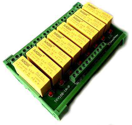 Tarjeta de salida para PLC con relé de estado sólido dc GJ-5-L 8 canales