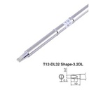Punta para estación T12-A, compatible HAKKO FX951 T12-DL32