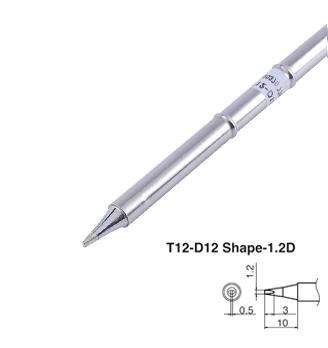 Punta para estación T12-A, compatible HAKKO FX951 T12-D12