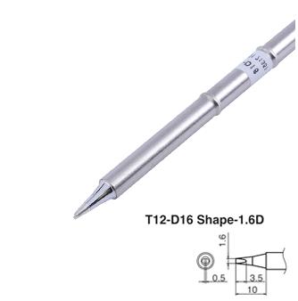 Punta para estación T12-A, compatible HAKKO FX951 T12-D16