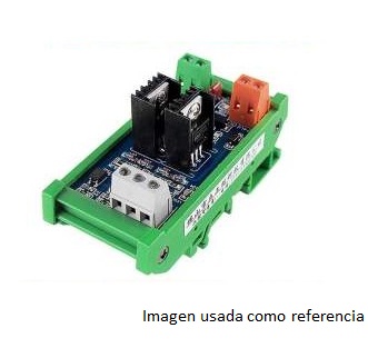 Driver de salida para PLC con Mosfet IRF9530 optoacoplado de 2 canales
