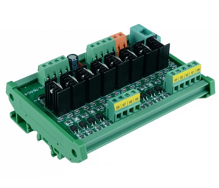 Driver de salida para PLC con Mosfet IRF9530 optoacoplado de 8 canales