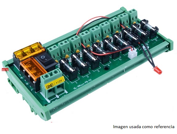 Tarjeta de distribución de voltaje 5 a 24V Para riel DIN