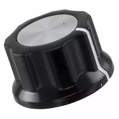 Perilla ranurada plástica eje 0.250’’