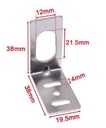 Soporte en ángulo para sensor infrarrojo reflectivo y de proximidad de 12mm