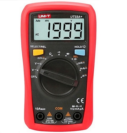 Multímetro digital auto rango UNIT UT33A+