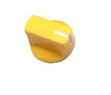 Perilla amarillo para potenciómetro