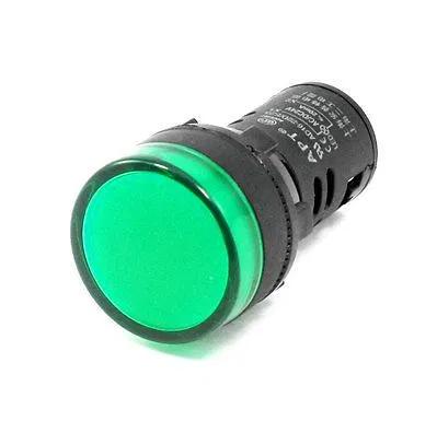 [AD16-22-VE-12V] Indicador luminoso verde 12V