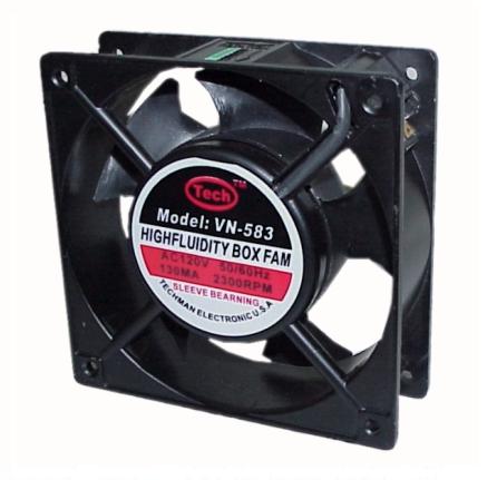 Ventilador 110V 0.23A 120x120x38mm metálico