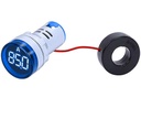 Amperímetro azul AC 100A para 22mm con transformador