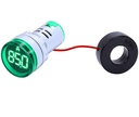 Amperímetro verde AC 100A para 22mm con transformador
