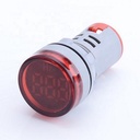 Frecuencímetro rojo de 20 a 70Hz para 22mm