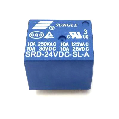 [RELE-4P-24V10A-SL-A] Relevo 24V 10A 4 pines - SRD-24VDC-SL-A