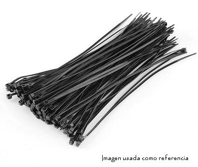 Amarre plástico 4.6 x 250mm (Negro) x 100