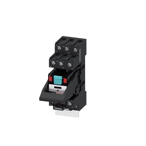 Relé 11 pines 3 contactos 230VAC Siemens