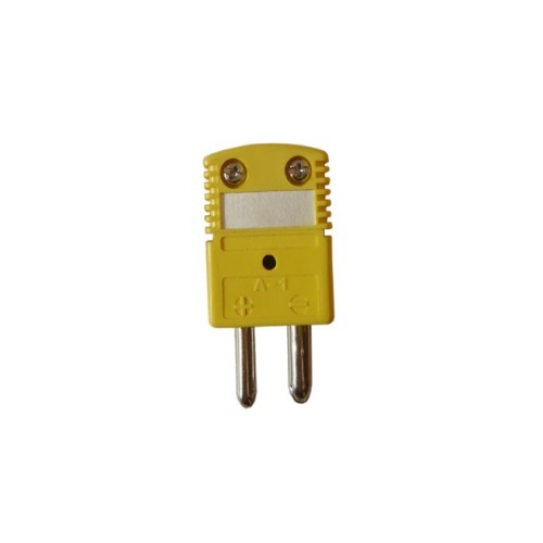 Conector para termocupla tipo K macho redondo para panel