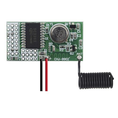 Transmisor de 433MHz con decodificador SC2262
