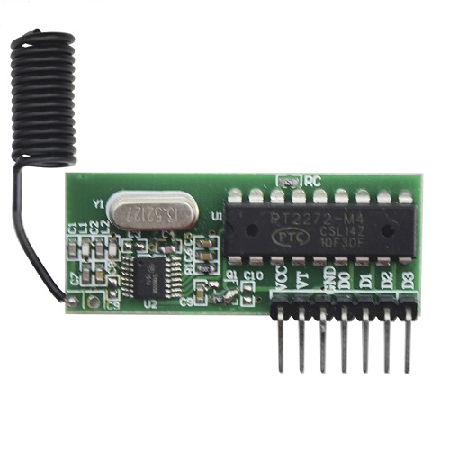 Receptor de 433MHz con decodificador PT2272