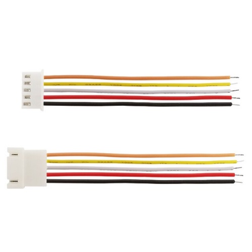 Conector aéreo 5 líneas macho y hembra de 20cm cada cable 