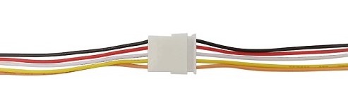 Conector aéreo 5 líneas macho y hembra, con cable de 20cm cada conector