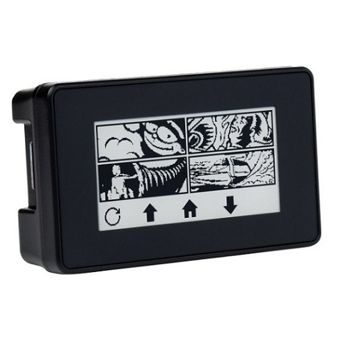 Pantalla táctil E-Paper E-Ink de 2.13'' para Raspberry Pi Zero. Con carcasa