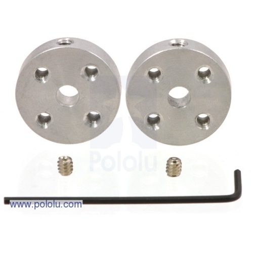 Buje de Aluminio para eje de 4mm pares