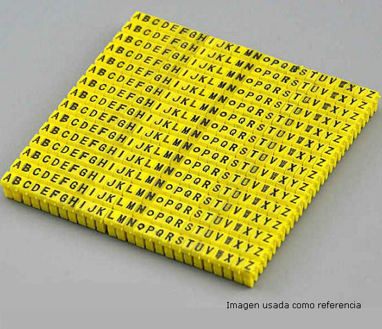 Kit de marcadores para cable de letras 10 unidades por letra A-Z tamaño M1