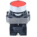 Botón pulsador sin bloqueo NC. Rojo 22mm