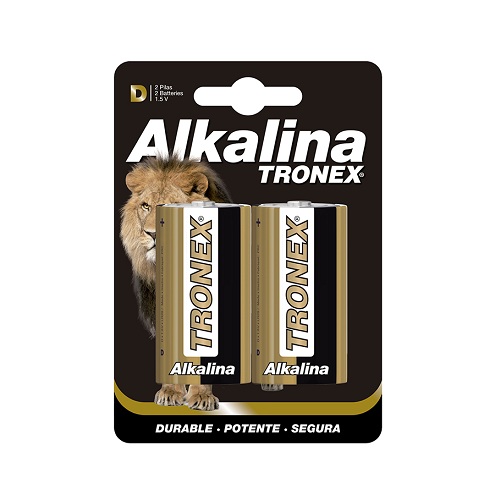 Pila alcalina Tronex D blister x2