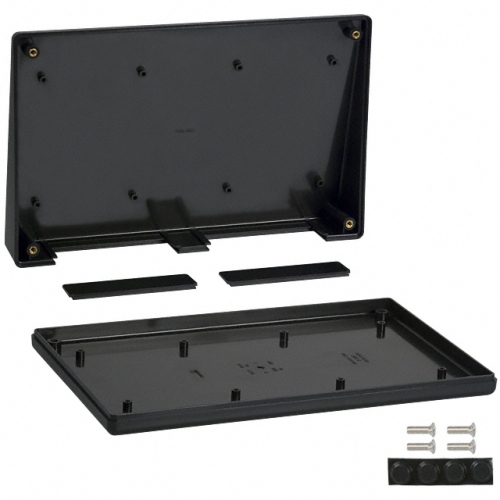 Caja plástica negra 21.9x14x4.6cm A