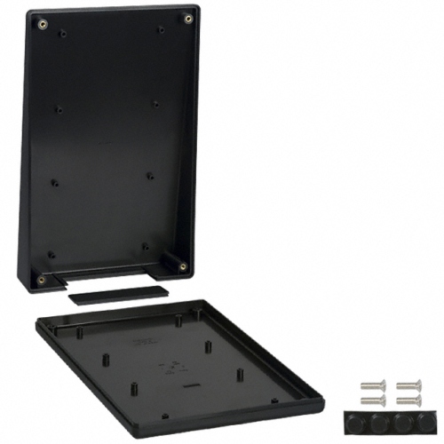 Caja plástica negra 21.9x14x4.6cm B