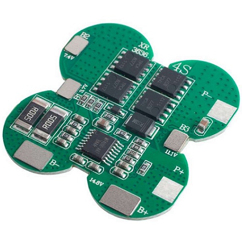 Tarjeta de protección con balanceador para 4 baterías 18650. 15A