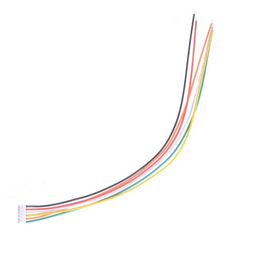 Cable hembra JST 2mm 6 pines 15cm, 26AWG