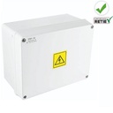 Caja plástica de paso IP65, polipropileno, 163X214X114mm. KOWET