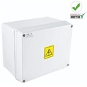 Caja plástica de paso IP65, polipropileno, 163X214X135mm. KOWET