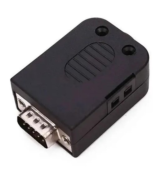 Conector adaptador DB9 RS232 con cubierta