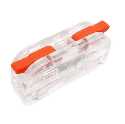 [PCT-2-1-CL] Miniconector terminal con palanca PCT-2-1M. Claro