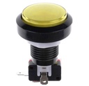 Suiche pulsador redondo iluminado Amarillo 46mm