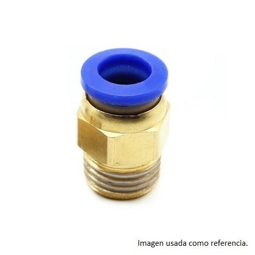 Conector neumático macho recto PC6-01