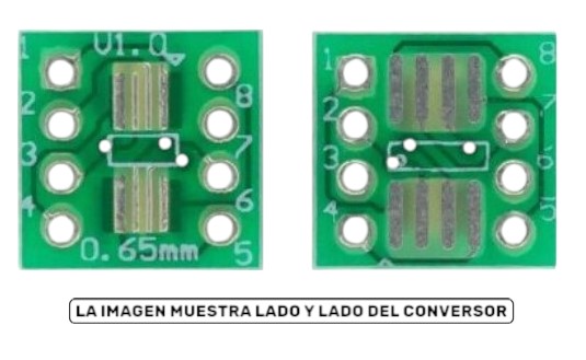 Conversor SMD 8 pines a DIP