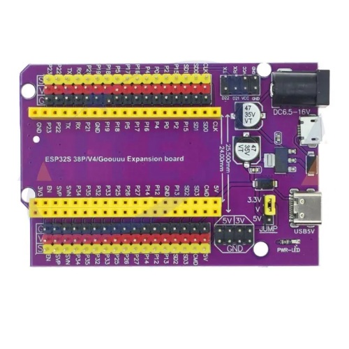 Tarjeta de expansión I/O para ESP32. 38 pines