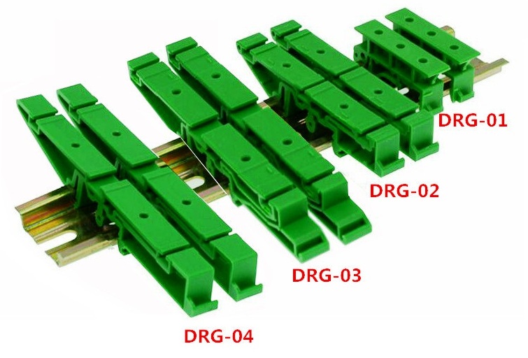 Soporte simple DRG-04 montaje PCB a riel DIN