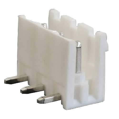 [2EDGR-5.08-3P-B] Bornera desarmable macho 3P en ángulo. Blanca