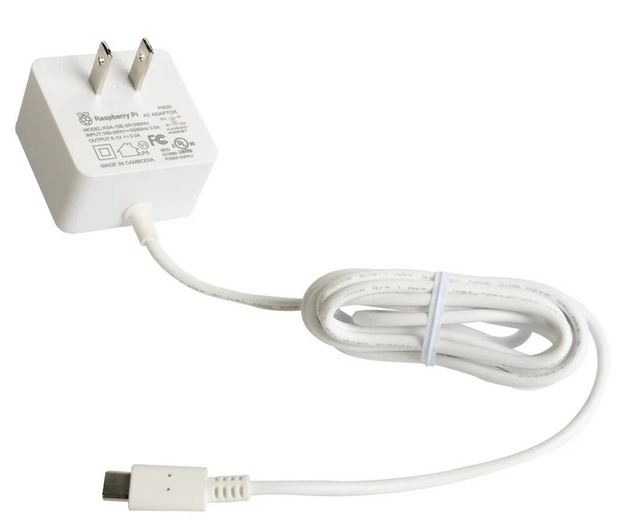Fuente de alimentación USB-C oficial para Raspberry Pi 4