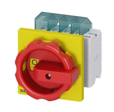 SENTRON, interruptor-seccionador 3LD, Pulsador de parada de emergencia, 3 polos